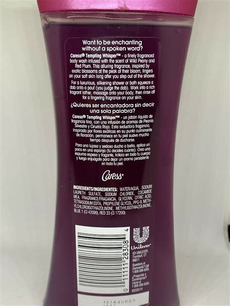 1 Caress Body Wash Tempting Whisper Fine Fragrance Wild Peony And Red