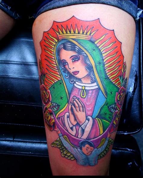 Virgen De Guadalupe Tattoo Color