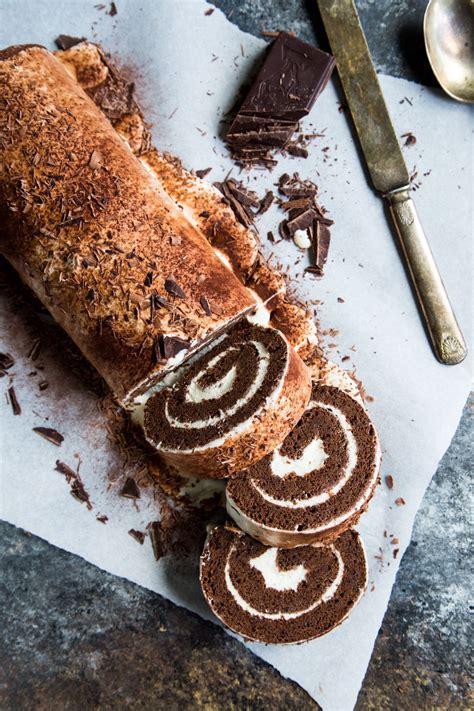 This Chocolate Tiramisu Swiss Roll Is The Best Of Two Classic Desserts