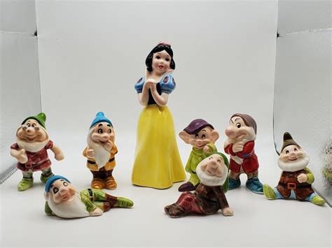 Snow White The Seven Dwarfs Vintage Disney Ceramic Set Ayanawebzine Com