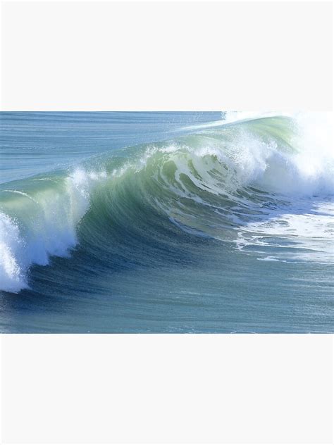 Gentle Waves Poster By Abbazabba Redbubble