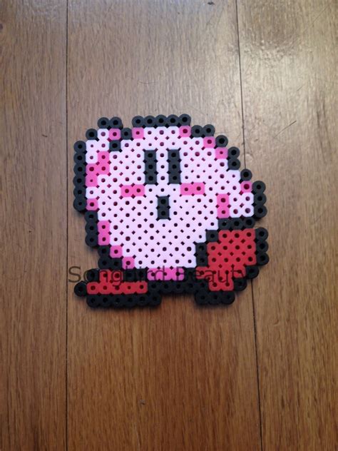 Kirby Perler Beads Video Game Geekery 8 Bit Magnet Etsy