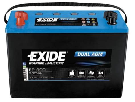 Exide Leisure Battery Dual Agm Ep900 Low Cost Batteries Online