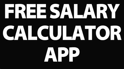 Free Salary Calculator App Use This App To Calculate Your Uk Salary