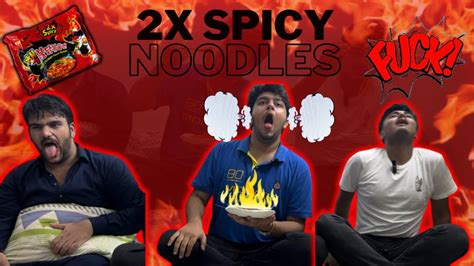 How I Survived The 2x Spicy Noodle Challenge 🍜 Insane Viral Food