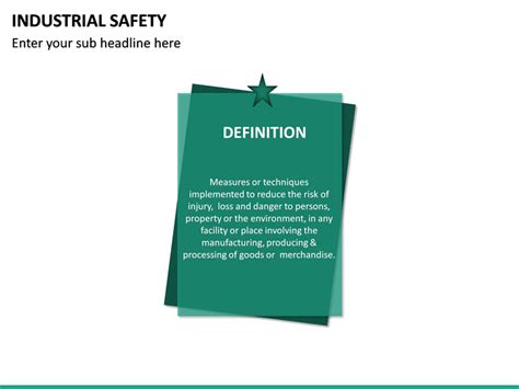 Before you go any further, it would be helpful to download: Industrial Safety PowerPoint Template | SketchBubble
