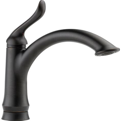 Single handled faucets are a good choice if you're after straightforward installation or a modern look. Delta Linden Single-Handle Standard Kitchen Faucet in ...