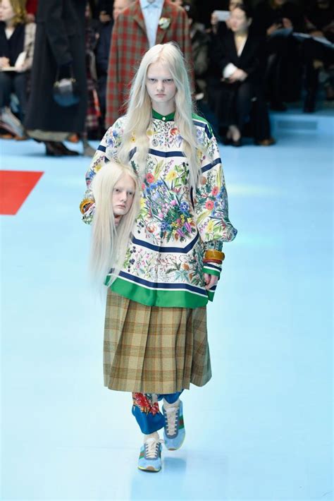 Severed heads hold a sneaky feminist meaning at Gucci | Autumn fashion ...