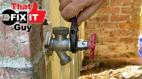 How To Fix A Leaky Outdoor Water Faucet Youtube