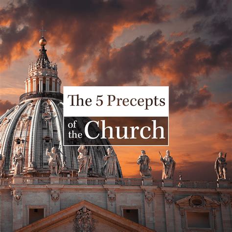 The Five Precepts Of The Church Good Catholic Digital Content Series