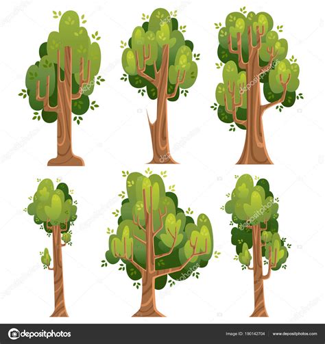 Le coloriage arbre sans feuille a ete vue et imprime 236800 fois par les passionnes de dessins arbre. Ensemble d'arbres verts. Arbres d'été en style dessin ...