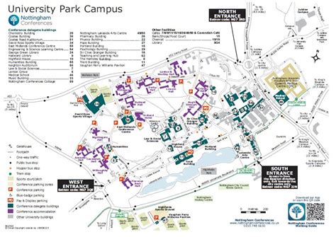 Nottingham Uni Campus Map Island Maps