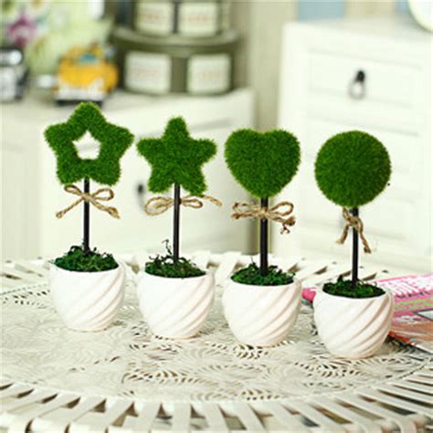 Gifting artificial plant with pot to your loved ones is a great idea to make them feel surprised on any special. Grass Artificial Fake Plants Potted Plastic Desk Home ...