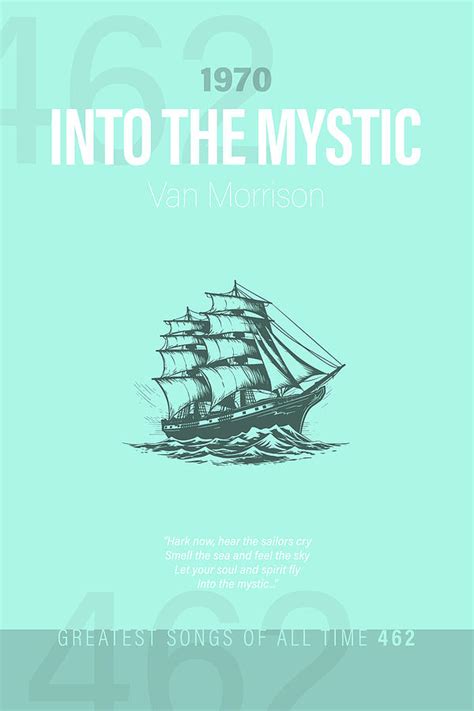 Into The Mystic Van Morrison Minimalist Song Lyrics Greatest Hits Of