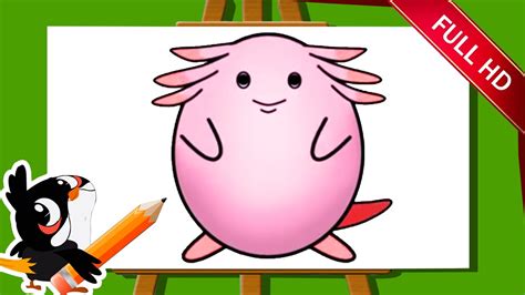 Learn How To Draw A Pokemon Chansey For Kids Pokemon Chansey Drawing