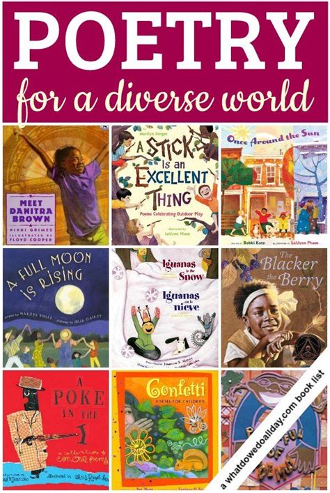 Therefore, poetic writings in poems for young people provide Poetry Books for a Diverse World | We, Books for kids and ...