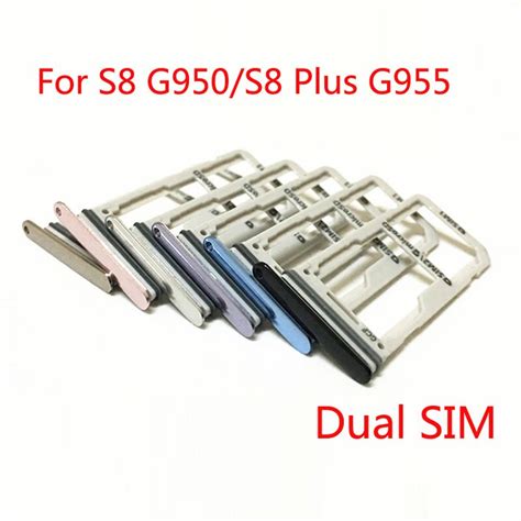 You should not have to apply pressure to fit the sd card into the appropriate slot. Dual SIM Card Holder Adapter +Micro SD Card Holder Slot Tray For Samsung Galaxy S8 G950/S8 Plus ...