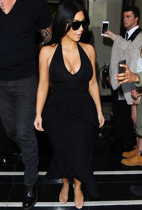 Kim Kardashian Shows Off Boobs In Sheer Top As She Steps Out In London Celebrity News