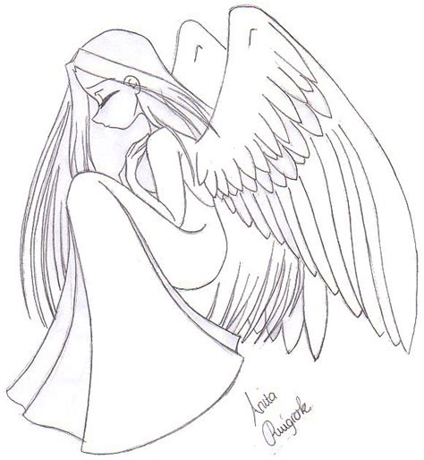 Sad Angel Drawing At Getdrawings Free Download