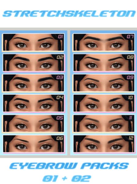 Sims 4 Eyebrows Cc Maxis Match Bdashares