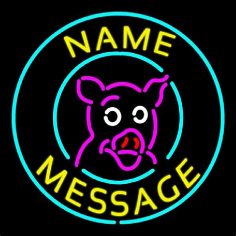 Custom Pig Neon Sign Usa Custom Neon Signs Shop Neon Signs Usa
