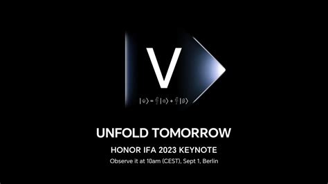 Honor Confirms Ifa Berlin Keynote On September 1 Two Foldables