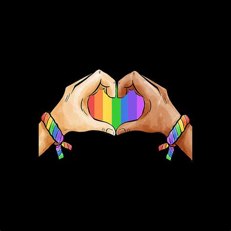 Gay Pride Lgbt Rainbow Flag Heart Unity Digital Art By Lobe Wander Fine Art America