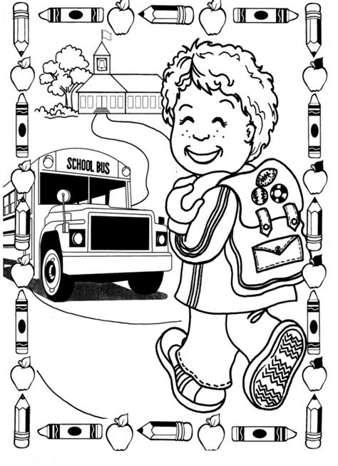 First day of school coloring pages are a fun way for kids of all ages to develop creativity, focus, motor skills and color recognition. Free Printable Kindergarten Coloring Pages For Kids