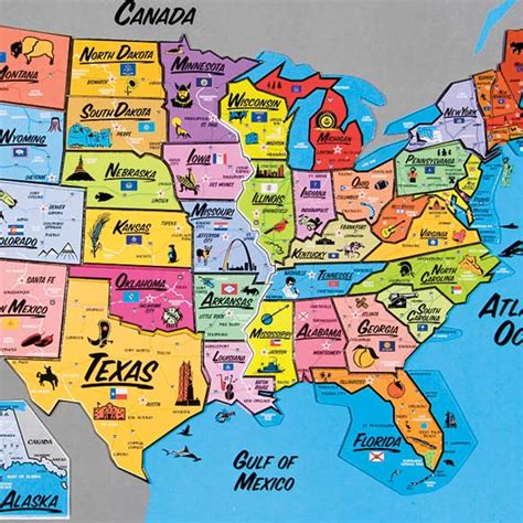 Magnetic Map Of Usa Oklahoma Road