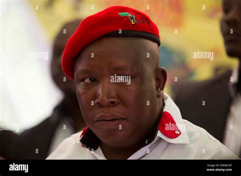 Leader Of The Economic Freedom Fighters Julius Malema Speaks To The