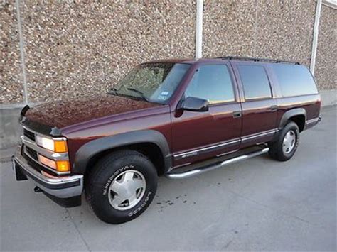 Find great deals on thousands of 1999 gmc suburban for auction in us & internationally. Buy used 1999 Chevrolet Suburban 1500 LT 4x4-VERY LOW ...