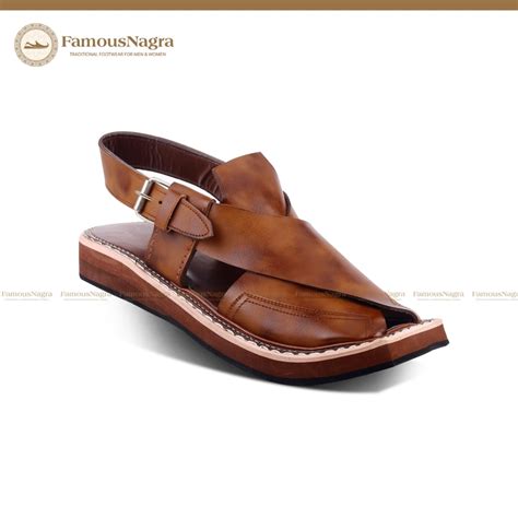 Peshawari Chappal Sandal Kaptaan Chappal Gents Genuine Leather