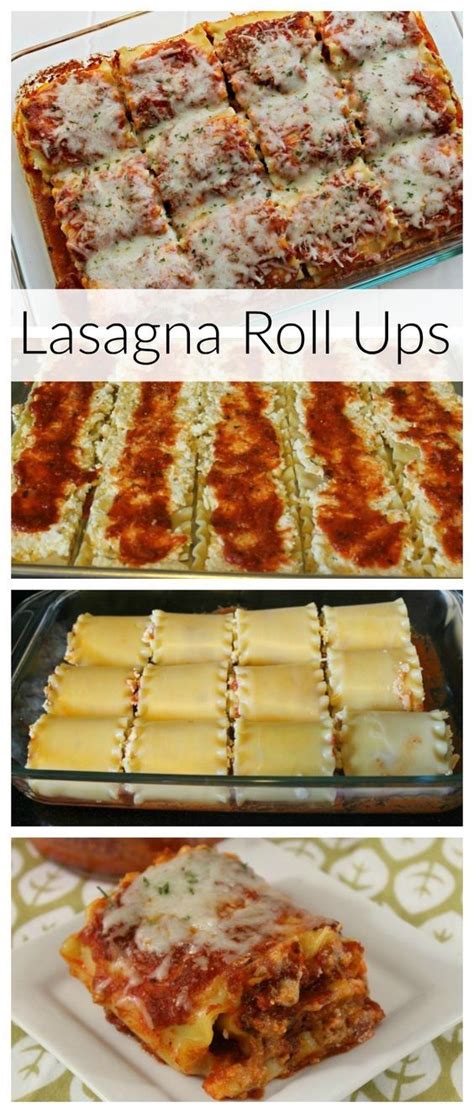 Cheesy Lasagna Roll Ups Recipe In 2020 Easy Lasagna Recipe Beef