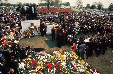 April 9 1968 Mourners And Members Of The Media Watch As The Casket Of