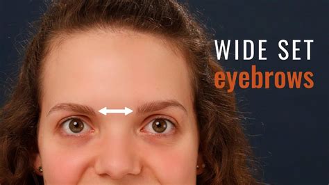 Filling Eyebrows On Wide Set Eyes Youtube
