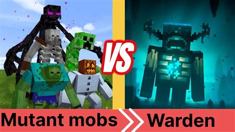 Minecraft Warden Vs Mobs Addon Youtube