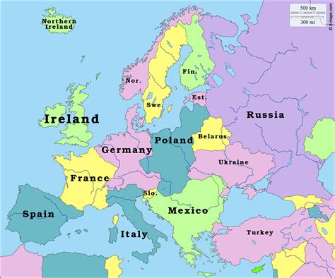 Europe is made up of 20 countries. Map of Europe - Countries of my heritage expanded territory. : imaginarymaps