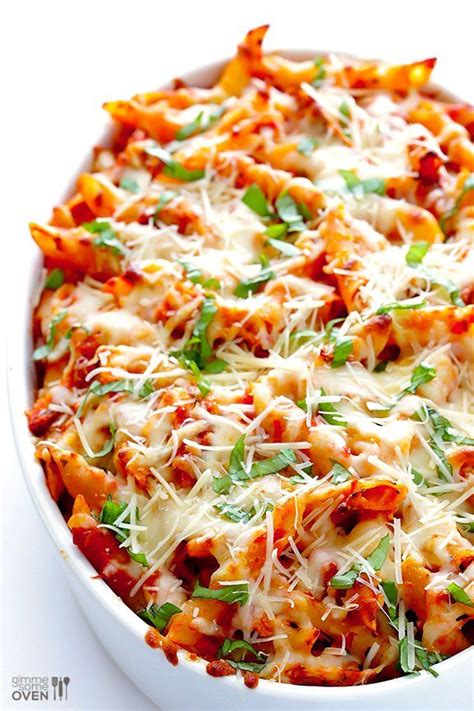 Chicken Parmesan Baked Ziti Gimme Some Oven Recipe In 2022 Baked