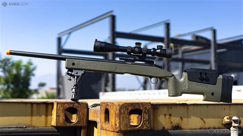 MmProShop PDI Custom Upgraded USMC M A Bolt Action Airsoft Sniper Rifle Model OD Green