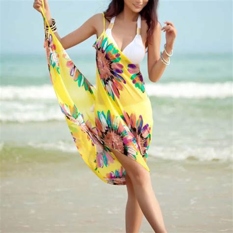 Buy Fashion Summer Women Sexy Chiffon Beach Towel