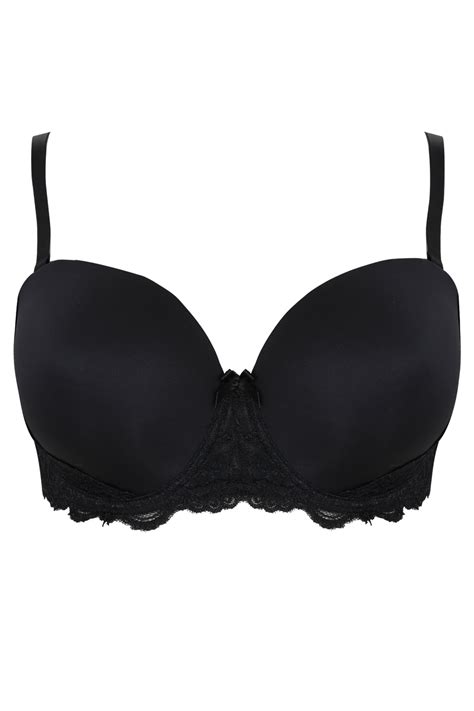 Black Multiway Microfibre Lace Bra With Removable Straps