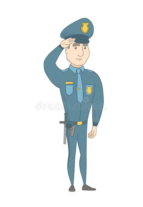 Cartoon Officer Saluting Stock Illustrations 299 Cartoon Officer