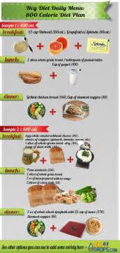 To most people 800 calories doesn't sound like a lot, and that is why we have based the 800 calorie a day meal plans in the online programme on delicious mediterranean style diet recipes, which are designed to keep you feeling full and satiated. This infographic is showing 2 daily meal plan samples for ...