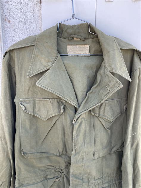 Vintage World War Ii Us Army Military M 1943 Field Jacket Wwii Ebay