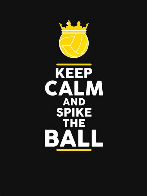 Keep Calm And Spike The Ball Volleyball Spikeball White Design T