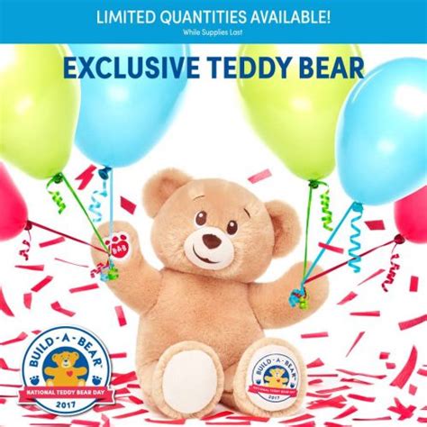 Build A Bear Canada Deal Make Your Own National Teddy Bear Day Bear