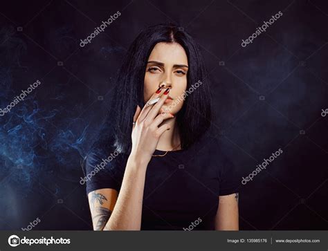 Sexy Girl Smoking Stock Photo By ©igorfaun 135985176