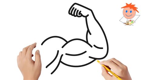 How To Draw A Muscle Arm Easy Drawings Youtube