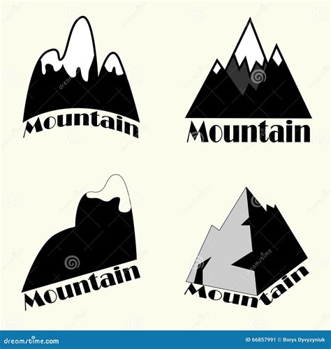 Set Of Mountain Stock Illustration Illustration Of Recreation 66857991