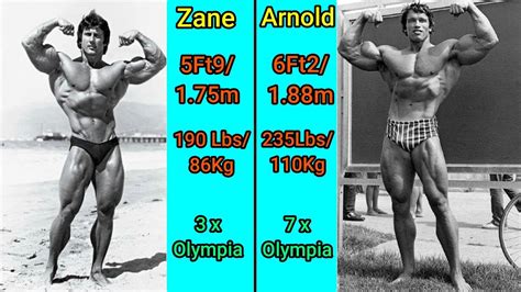 Arnold Schwarzenegger Vs Frank Zane Golden Era Body Building Youtube